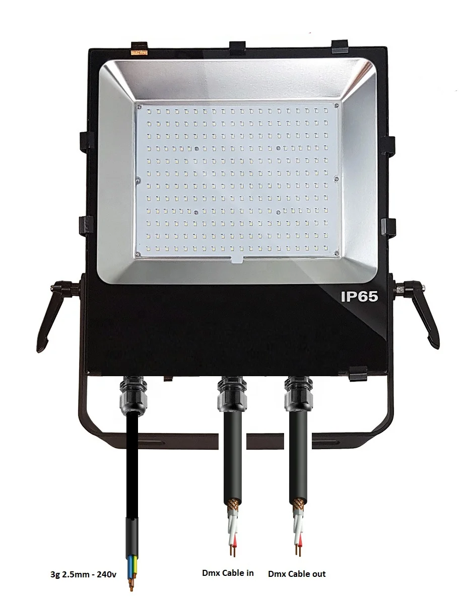 DMX512 Control CCT/RGB/RGBW/RGBCCT LED Flood Light 100W/150W/200W 5 Years Warranty