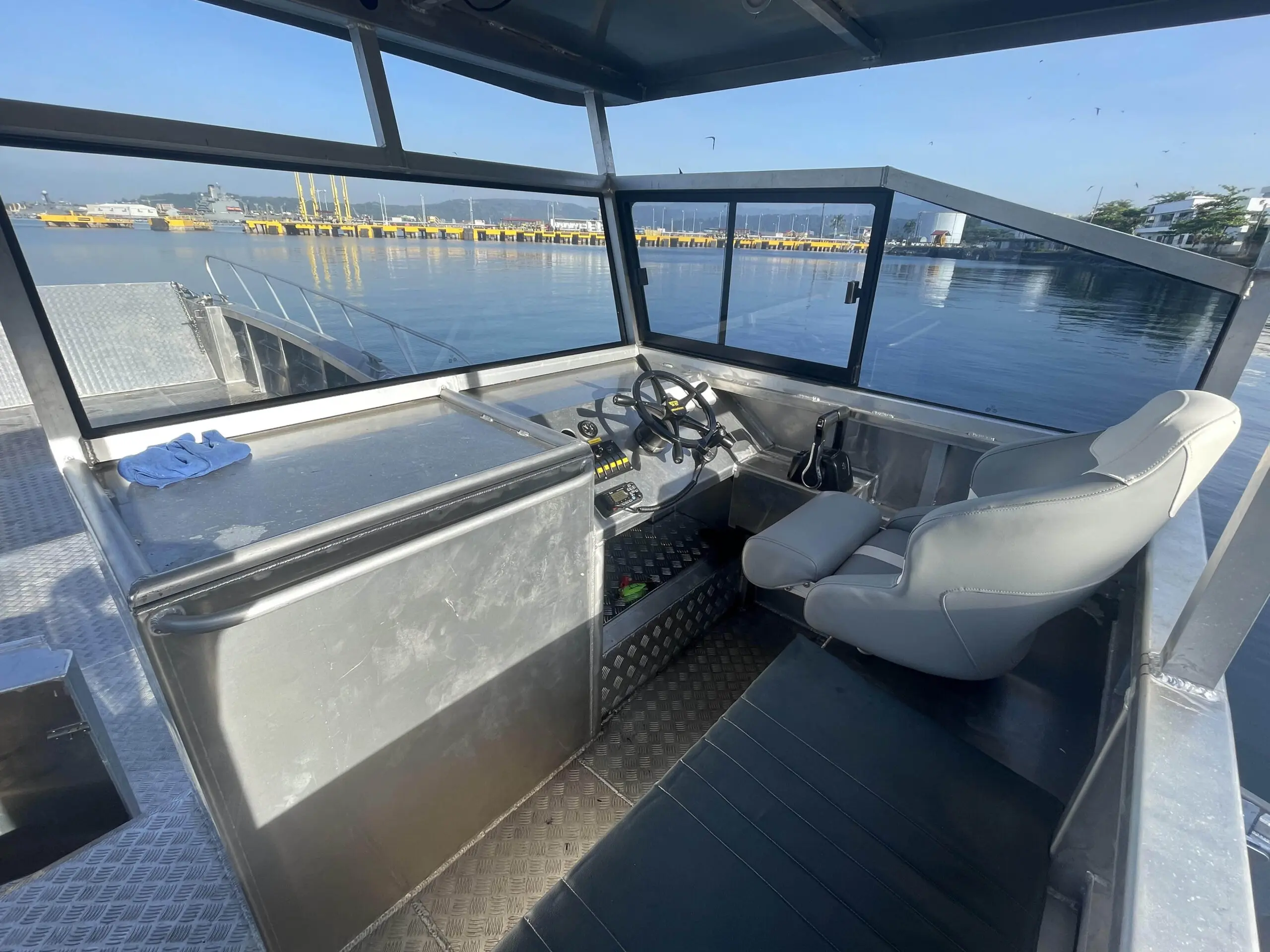 10m heavy duty landing craft barge for drilling & blasting contractor