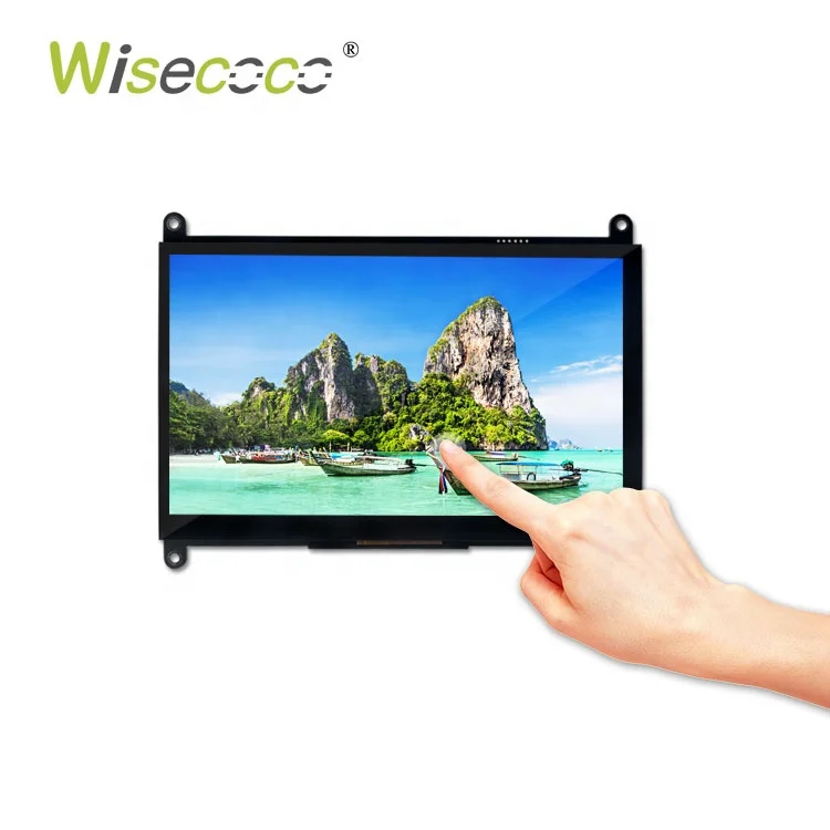 High Quality Tft 7 Inch 1024*600 Ips Lcd Board Capacitive Digitizer Usb Raspberry Pi 7' Touchscreen Display