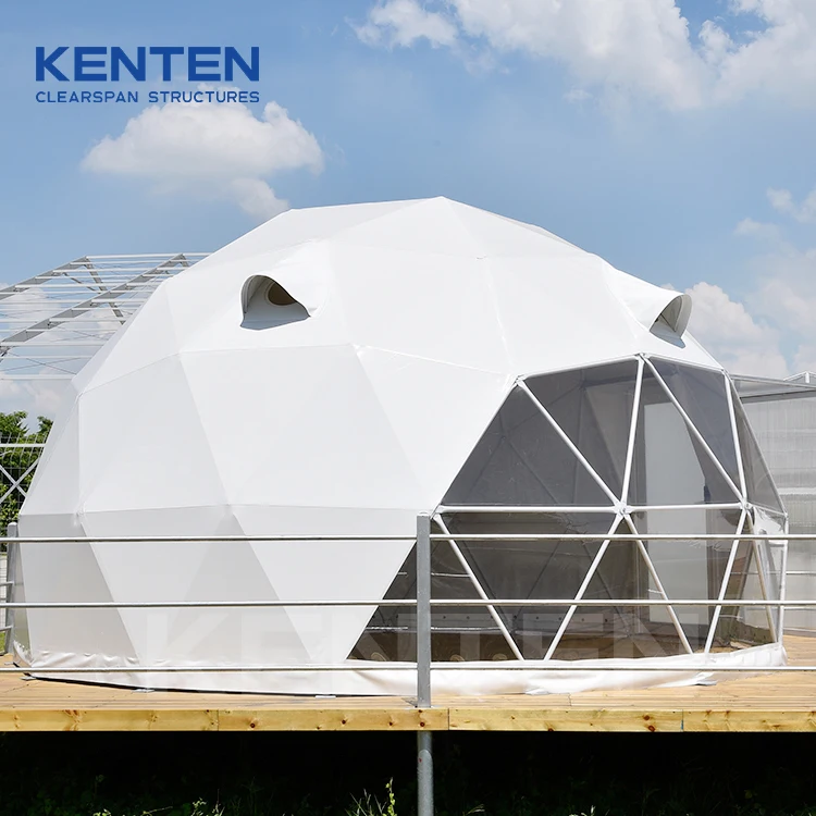 Factory supply high quality PVC waterproof geodome geodesic dome igloo tents dome glamping 8m hotel tent dome