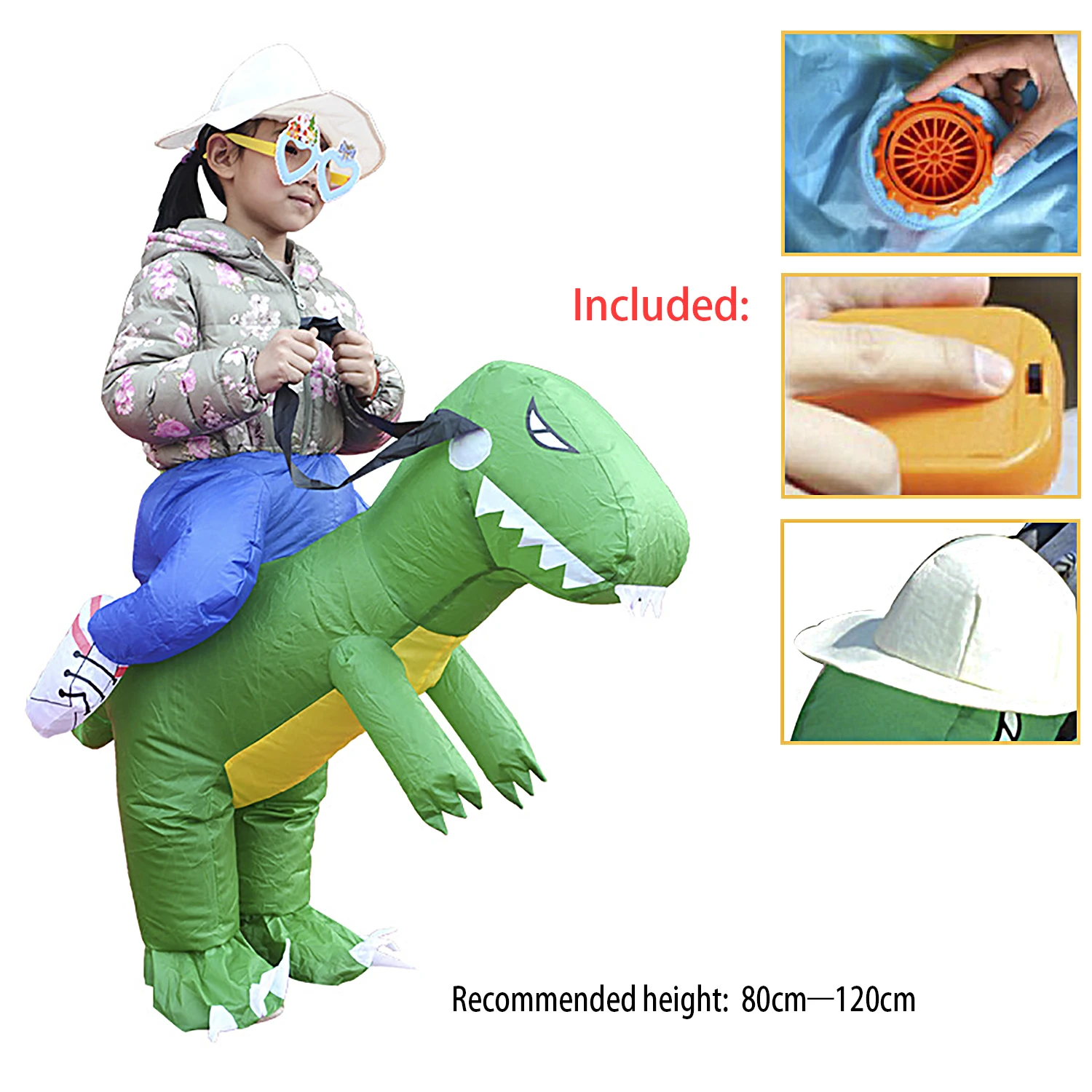 Детский надувной костюм динозавра Molezu для подростков маскарадный с животными косплей Хэллоуина фестиваля вечеринки