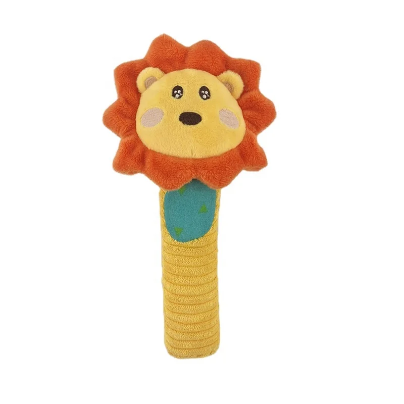 Маленькие детские игрушки с ручным камнем Мягкие плюшевые погремушки для новорожденных