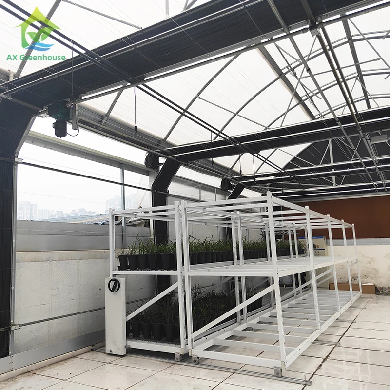 Commercial Industrial 30*100 Customized Blackout Light Deprivation Hemp Growing Poly Tunnel Greenhouse For Sale