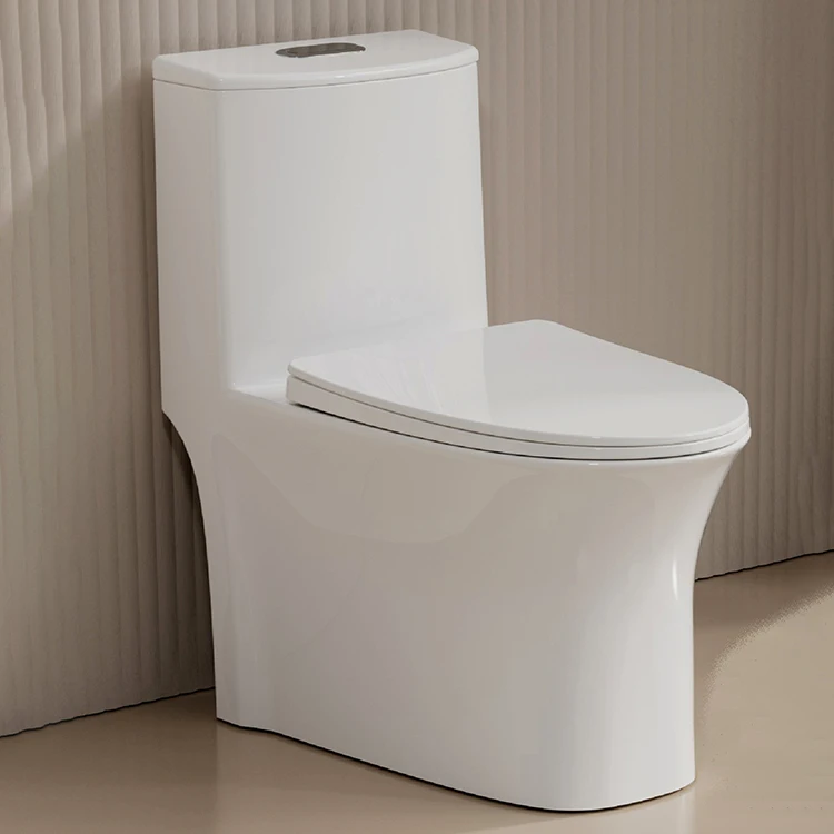Samiyah Factory Glazed Ceramic Sanitary Ware One Piece Wc Toilet White Color Bathroom Porcelain Wc Commode European Toilet