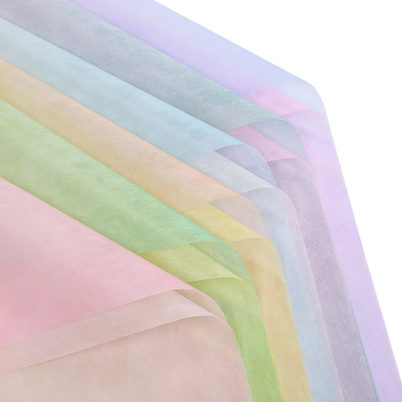 Yohpack Colorful Cotton Polyester Fiber Flower Packaging Wrapping Paper Flower Bouquets Wrappers & Materials