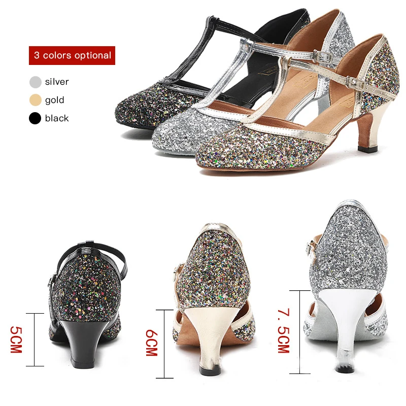 High Quality Ladies Comfortable Breathable Latin Dance Shoes High Quality Durable Latin Salsa Dance Shoes Tango Dance Shoes