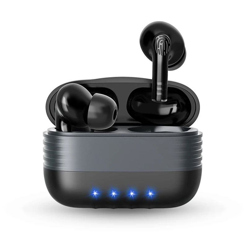 Wireless Earbuds Bt TWS 250mAh Charging Box Stereo 3H Playtime Touch Control Headphones in Ear with Mic