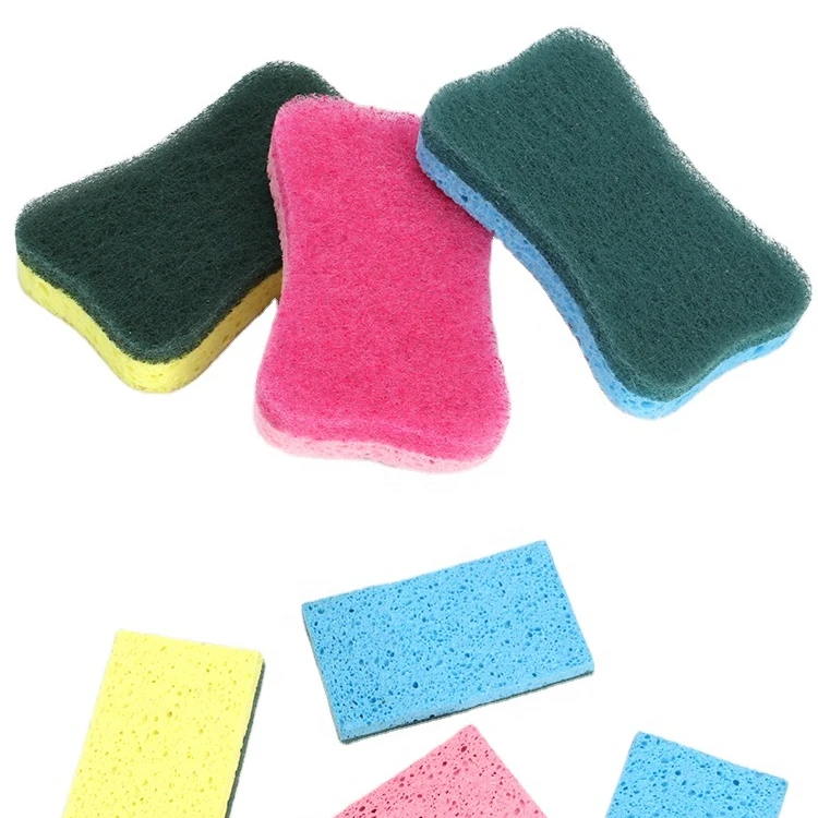 High Quality Coconut Scrubber Custom Double Side Eco Friendly Sponges & Scruber Kitchen Scrub Industrial Scouring Pads