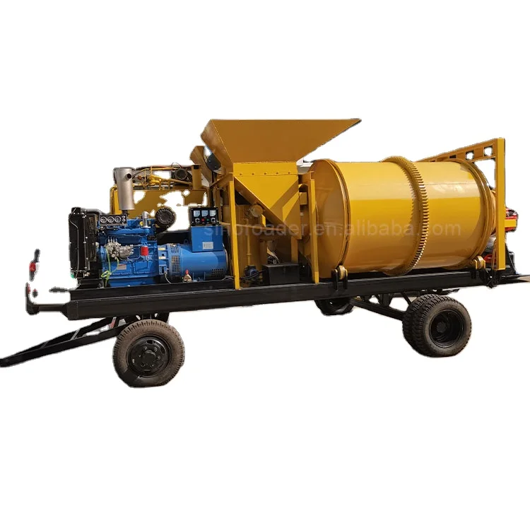 Automatic 20 Mobile Asphalt Mixing Concrete Batch Plant