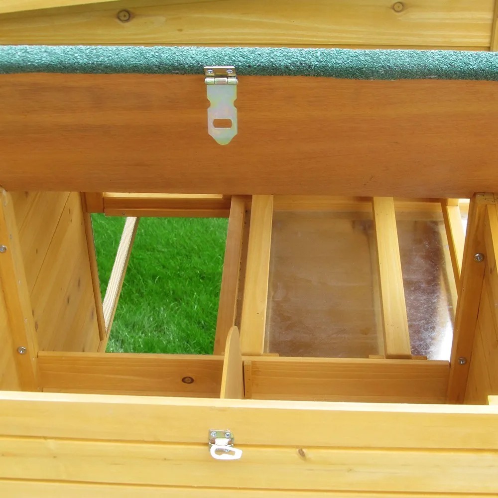 Wood Chicken Coop With Run Chicken Broiler Yellow House Cage Indoor Laying Hens Chicken House Trusses For Sale