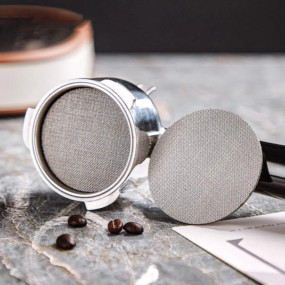 Coffee Puck Screen,Espresso Puck Screen Stainless Steel Reusable Puck Filter Screen for Coffee Machine Portafilter Filter Basket