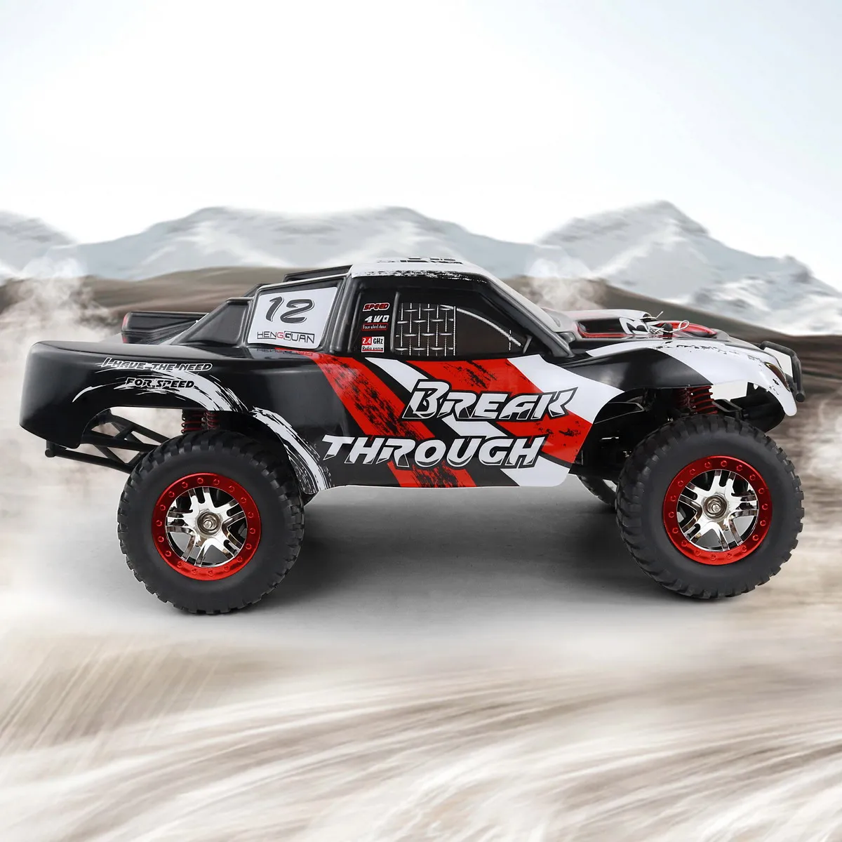 Hengguan  HG-101 1/10 scale 2.4G 4 wheel drive HIGH SPEED RC TRUCK high speed Remote Control Racing car Off-road Vehicle