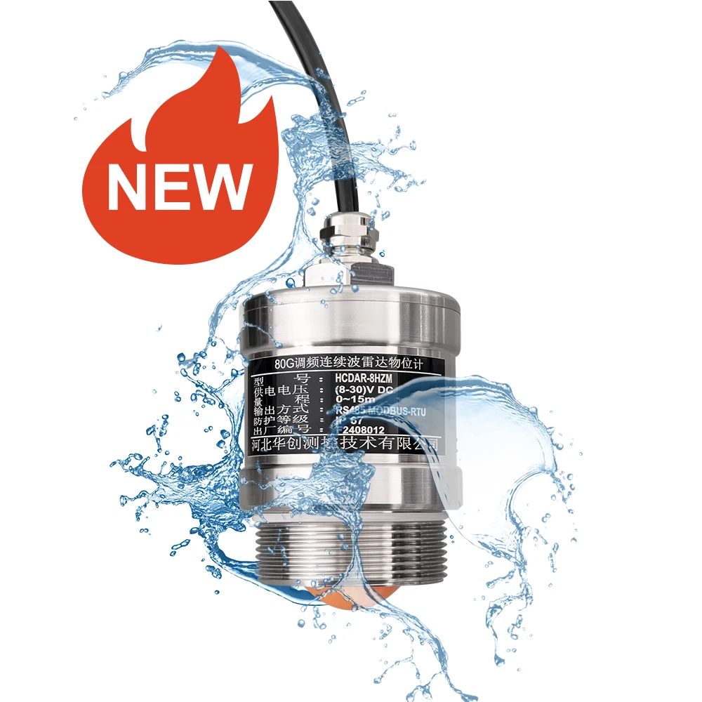 HCCK Compact Radar Liquid Level Measuring Water Transmitter Sensor For Space Applications Level Measuring Instruments