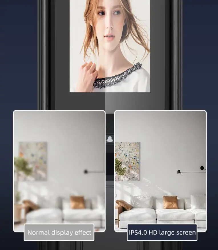 TYSH Smart Door Lock Fingerprint Digital Wifi Lock Smart Lock With Camera Monitor Send Photo To Phone