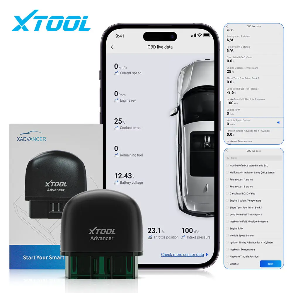 XTOOL Advancer AD20 Car Engine Diagnostic Tools OBD2 Code Reader Scanner Android /IOS Better than ELM327/AD10 Update Online