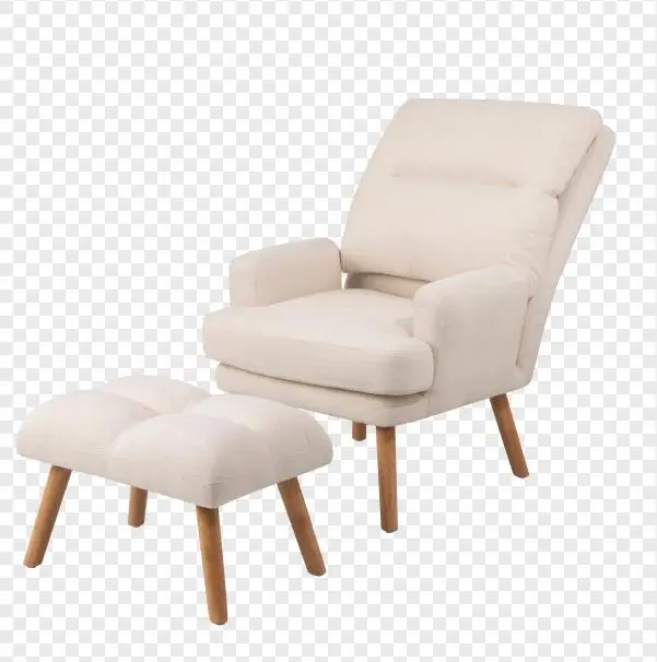 Nordic Living room hotel home furniture cute upholstered white Fabric accent adjustable sofa chairs