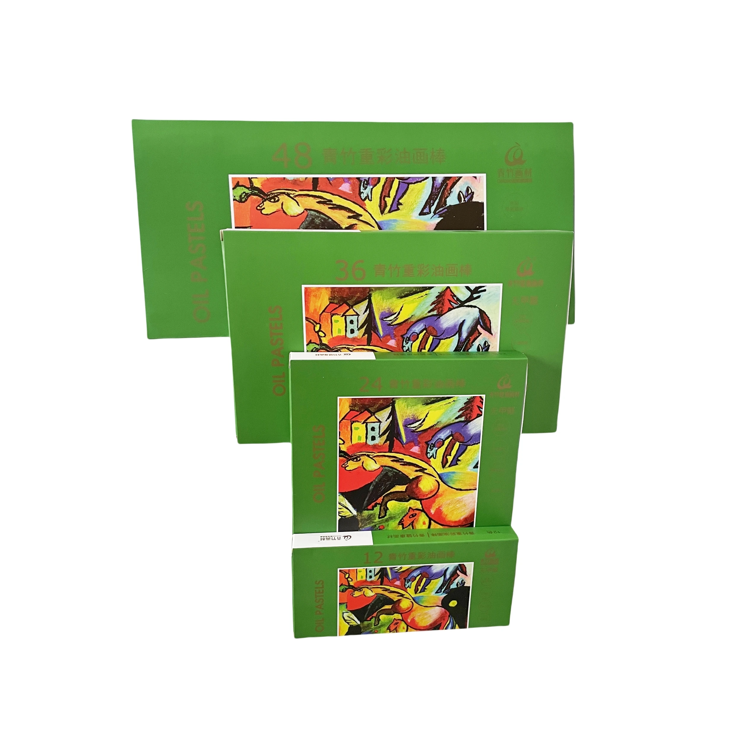 High Pigments Washable OEM Non-Toxic 36 48 Packs in Box Oil Pastel Set For Painting Drawing For Kids Artist