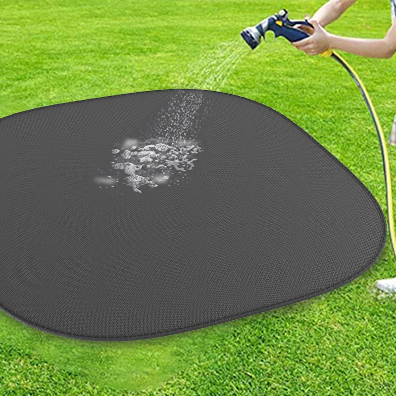 24 30 32 36 39 40 & 48 Inch round Fireproof Fire Pit Mat Fabric with Aluminium Foil for Patio Deck Lawn Grass Iron Outdoor Use