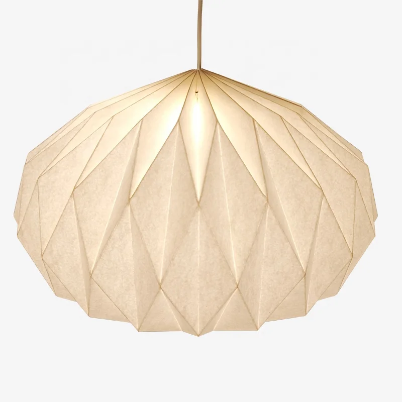 Handmade Paper Folding Floor Lamp Origami Paper Light Decorative Lamps For House Decoration