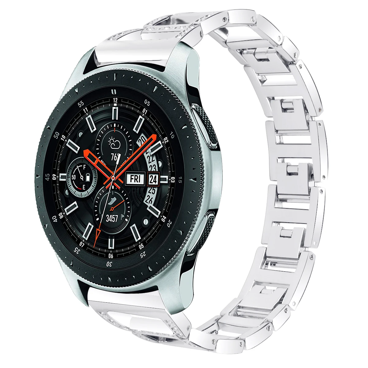 
Watches Strap For Smart Samsung Galaxy 46 Mm Quick Fit Women Lady Sale Diamond Watch 46mm Band 