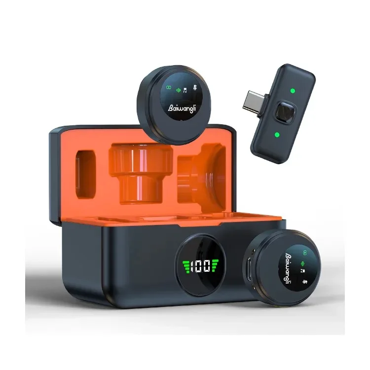 SX29 Mini Portable Collar Wireless Microphone with Noise Reduction and Mute Functions for Live Stage and Conference Use