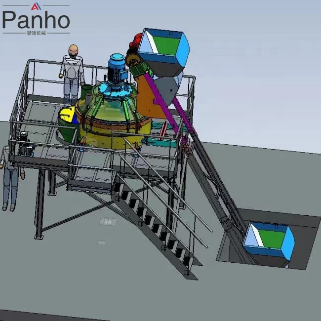 TPZ500 0.33m3/800KGS/500L High performance Germany brand teka planetary mixer machine for refractory material