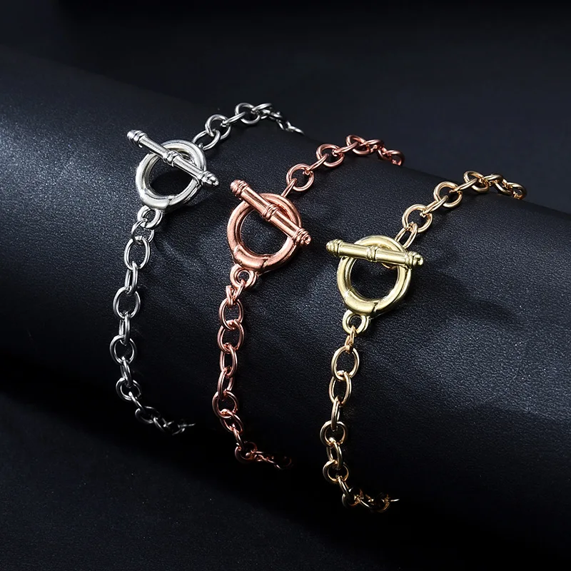 Fashion Diy Graceful Personality Jewelry Popular O-shaped Chain Ot Buckle Bracelet Women Bracelet Wholesale