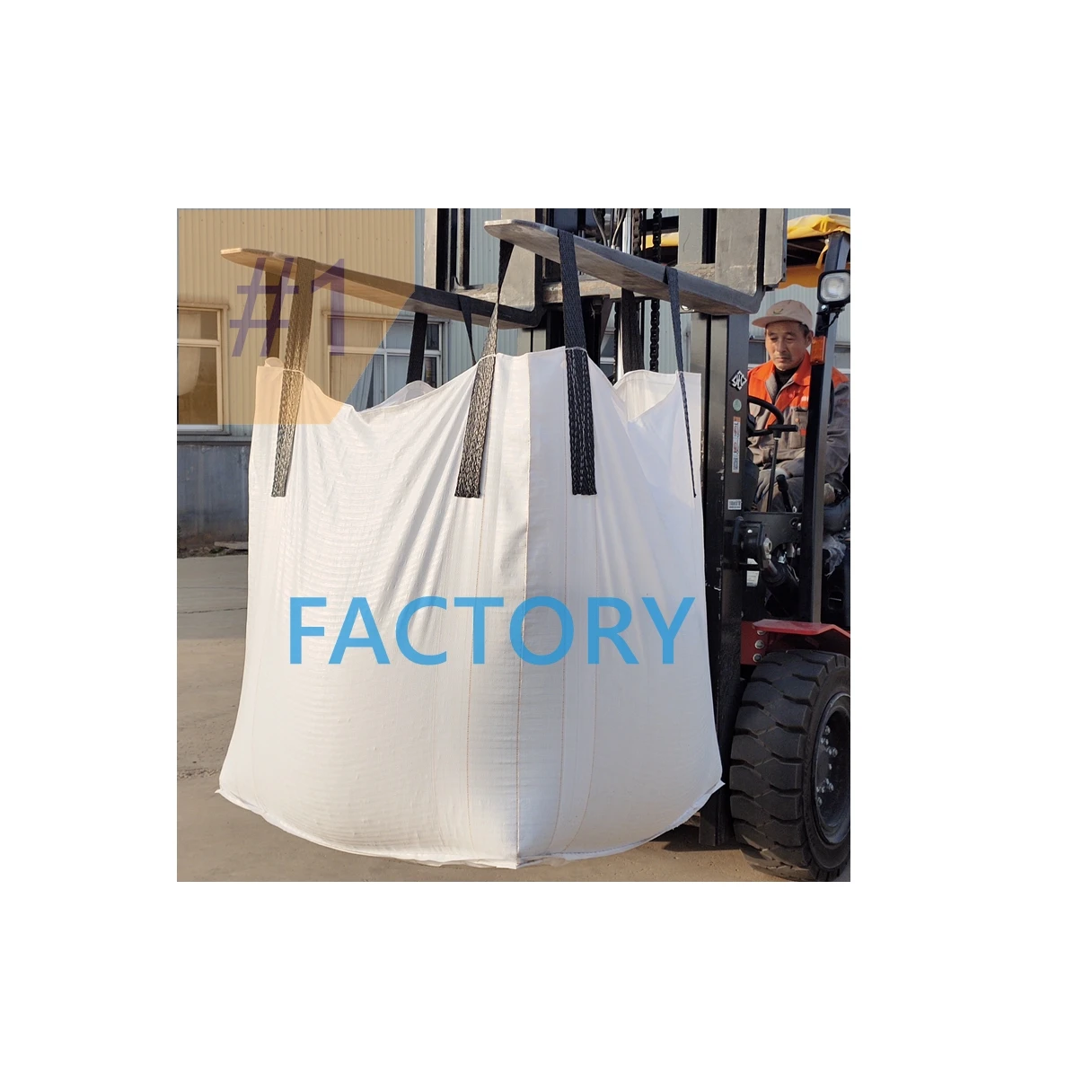 Polypropylene 1 ton 1.5 ton 1500L Polypropylene Bags Plastic Spout 1 Ton Bulk Bags