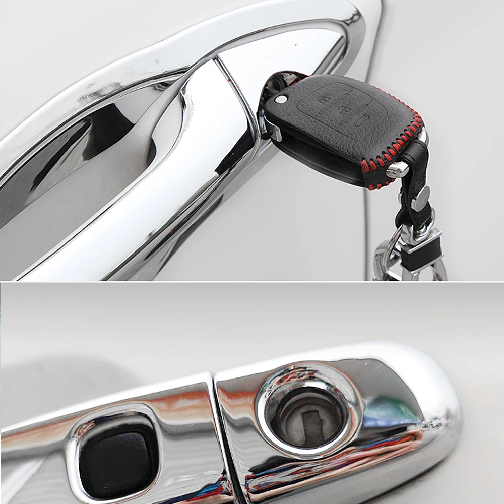 for Nissan JUKE F15 Infiniti ESQ 2010~2019 Chrome Door Handle Cover Catch Trim Set Car Cap Accessories 2011 2012 2013 2014 2015