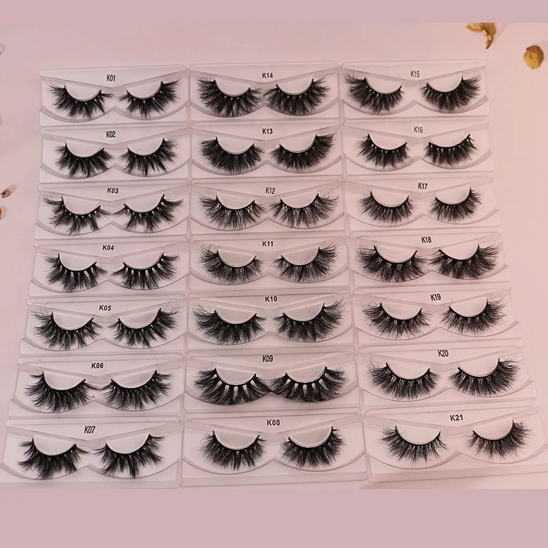 Wholesale real mink lashes 15mm 20mm 22mm 3d mink eyelashes 5D mink eyelashes vendor