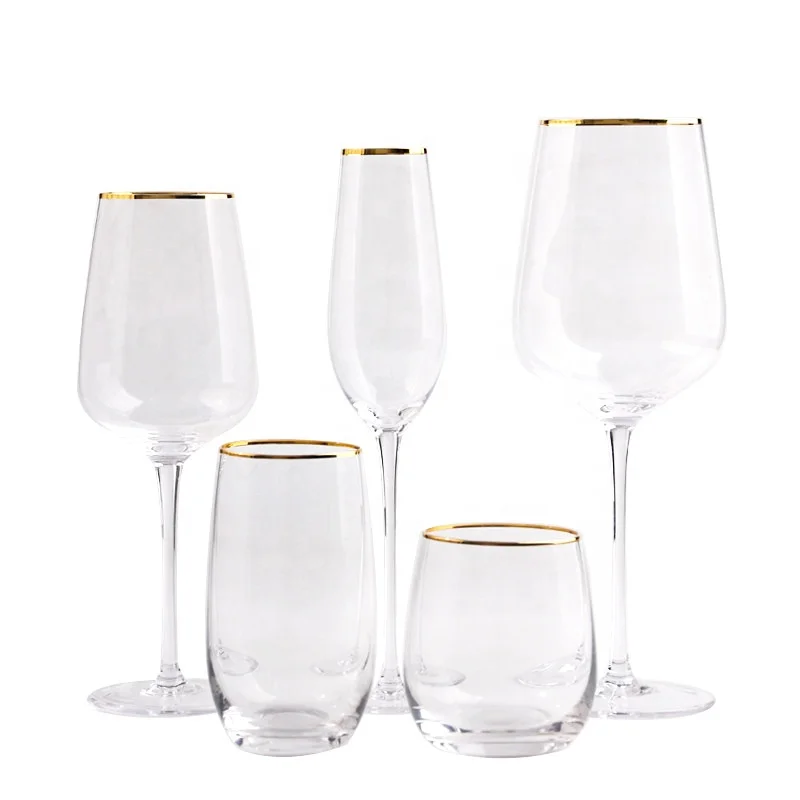 Colorful Wine Glasses Goblet Crystal Wine Glasses Set Crystal Wine Glass