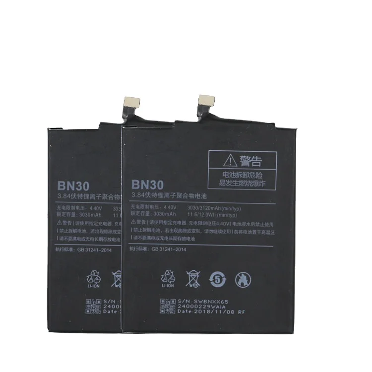 Replacement Li-ion Lithium Battery BN30 For Xiaomi Redmi 4A Replaceable phone battery