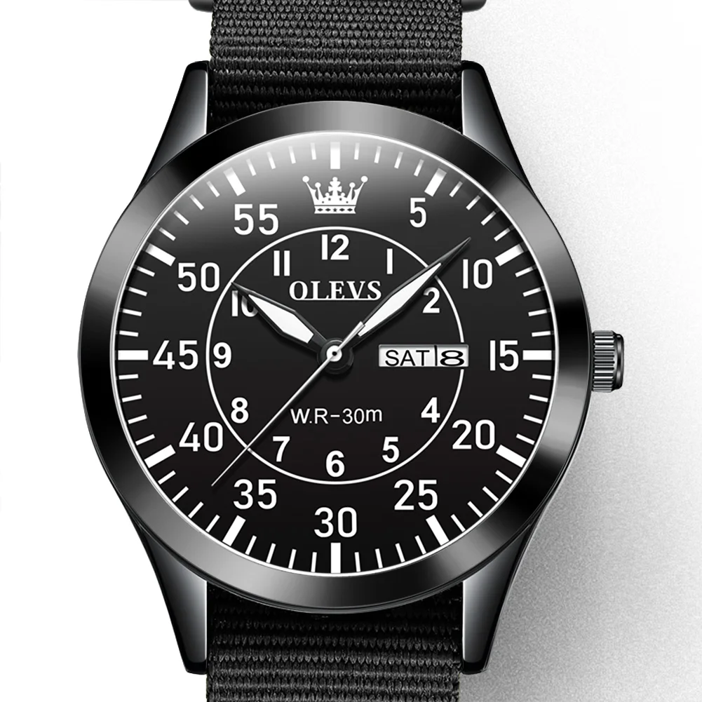 Green Nylon Strap Men Cheap Quartz Wrist Watch Wholesale Montre Homme Luxe Original Watch Arabic