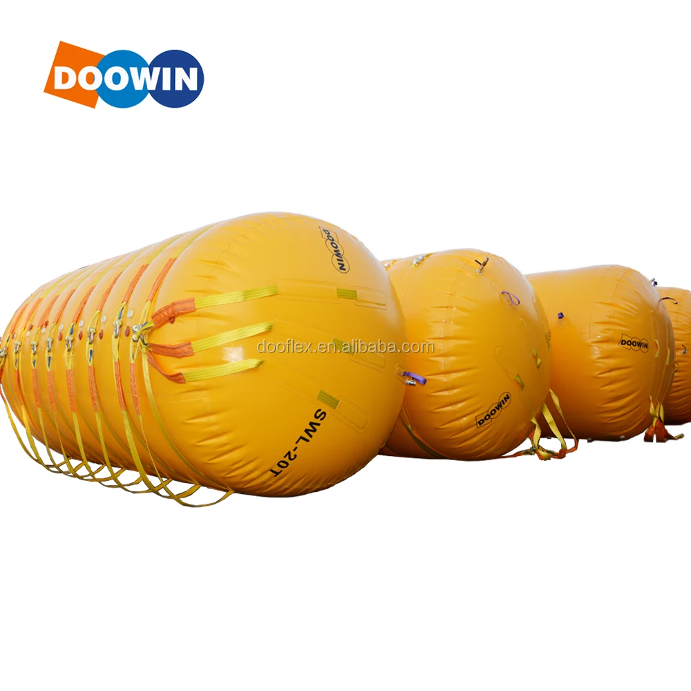 Marine Salvage and Rescue Boat Plastic Inflatable Pontoon Totally Enclosed Lift Bags For ship
