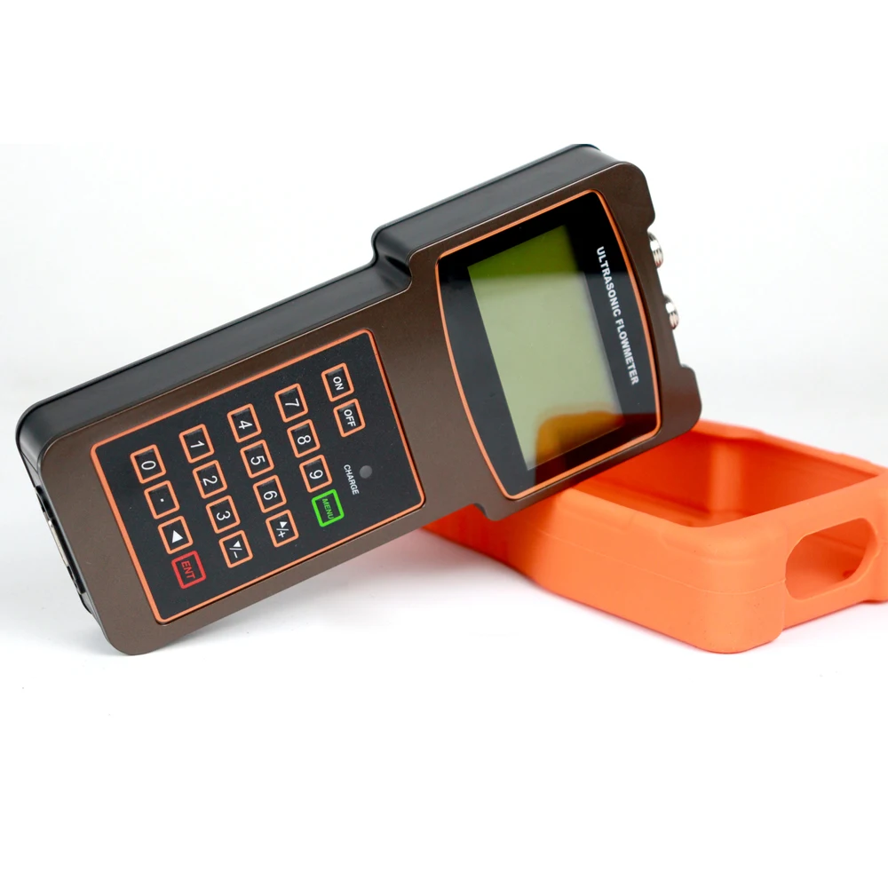 Good Price 25-2000mm Digital Clamp Flowmeter Yellow Handheld Type Removable Water Ultrasonic Flowmeter