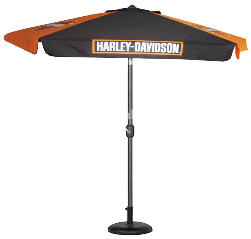 
sunshae outdoor brand printing parasol beer drink logo printing sea beach umbrella 