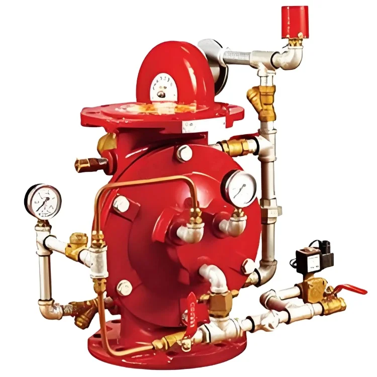 Ss Alarm Valve Stainless Steel Red Ductile Iron Fire Fighting System 8-20 Bar (0.8 - 2.0mpa) Flange Ends for Fire Prevention