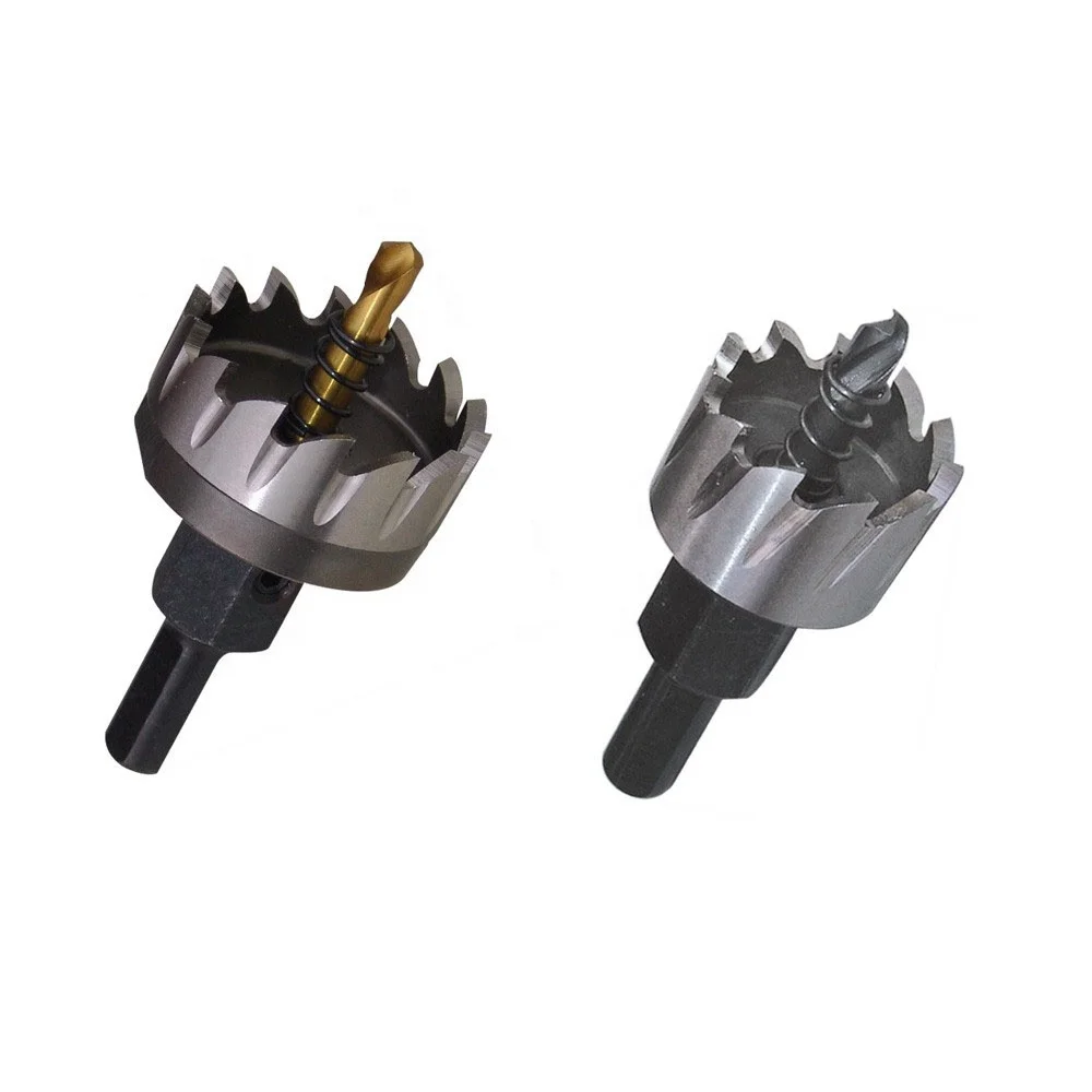 Metal cutting drill bit HSS with mandrel arbor TCT Tungsten carbide tip tipped Hole saw cutter