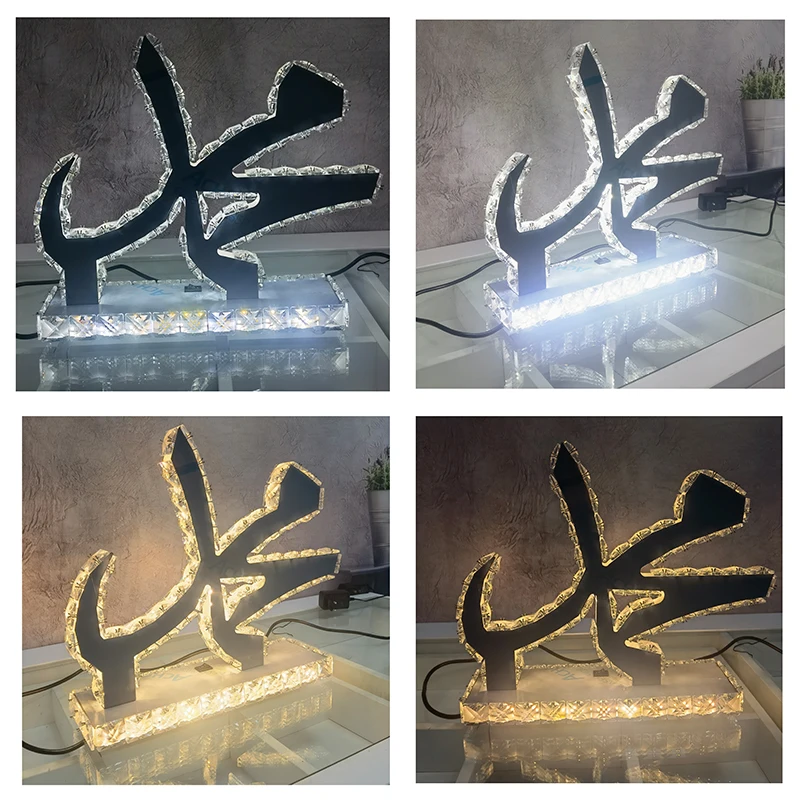 Hot Customized Sale Contemporary New Sublimation Table Lamp Modern Led Crystal Luxury Bedroom Lighting Portable Led Table Lamp