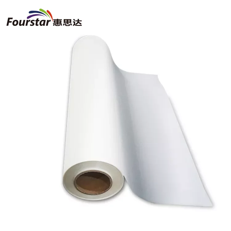 fourstar 60cm*100m single side second peel pet x ray film excellent elastic recovery property  for clothes printer