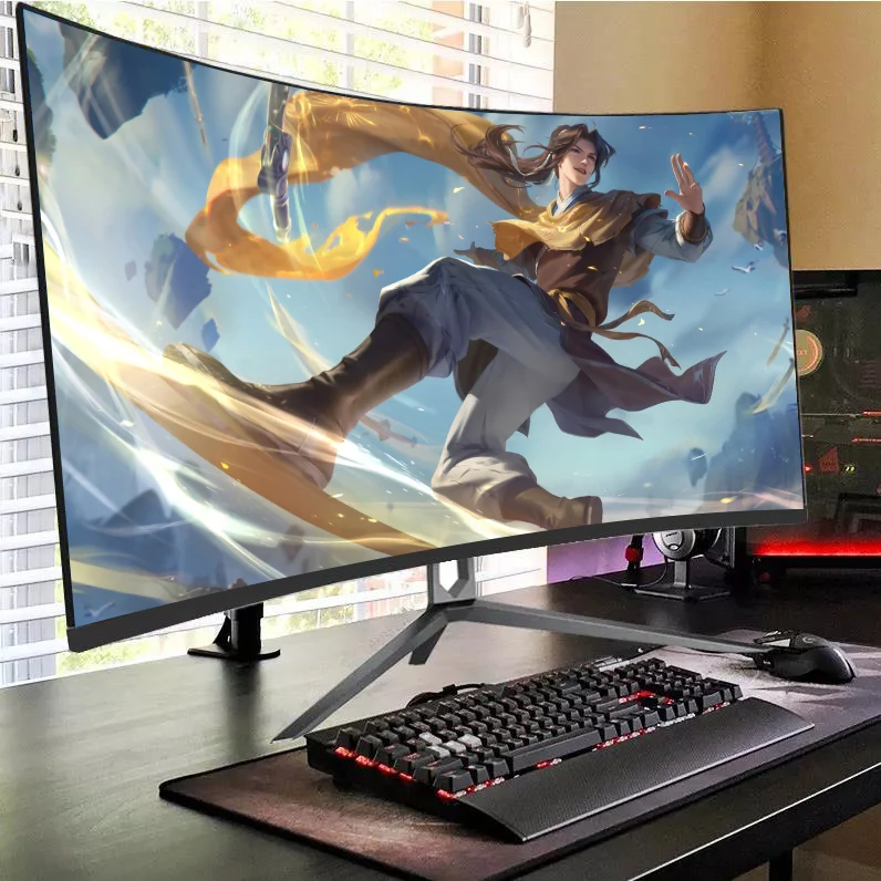 Wholesale Price 27 Inch 1920x1080 Slim Flat LED Desktop Business Gaming Computer Game Monitor 75hz