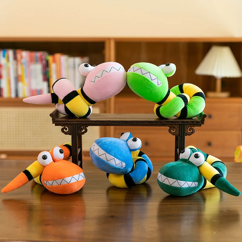 Cartoon Snake Soft Toys Kids Dolls New Year Mascot Company Gifts Cute Cartoon Plush Snake Stuffed Animal Toys for Children