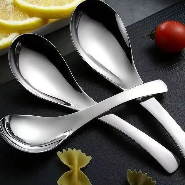 Low Price Metal Table Soup Spoon Set Chinese Stainless Steel Wholesale Earl Spoon Kitchen Spoon  for Sugar Espresso Coffee or