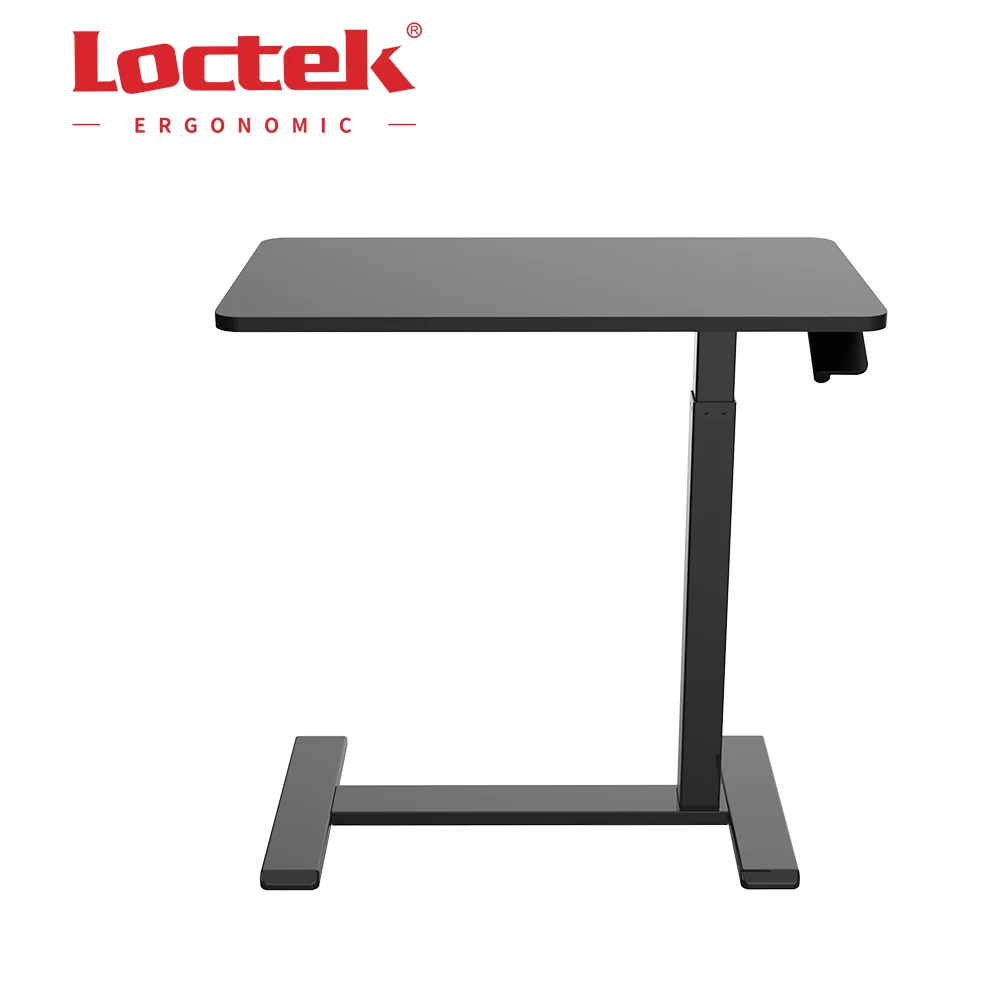Gas Spring Side Table Movable Portable Small Height Adjustable Laptop Sofa Table with Wheels Loctek MT026