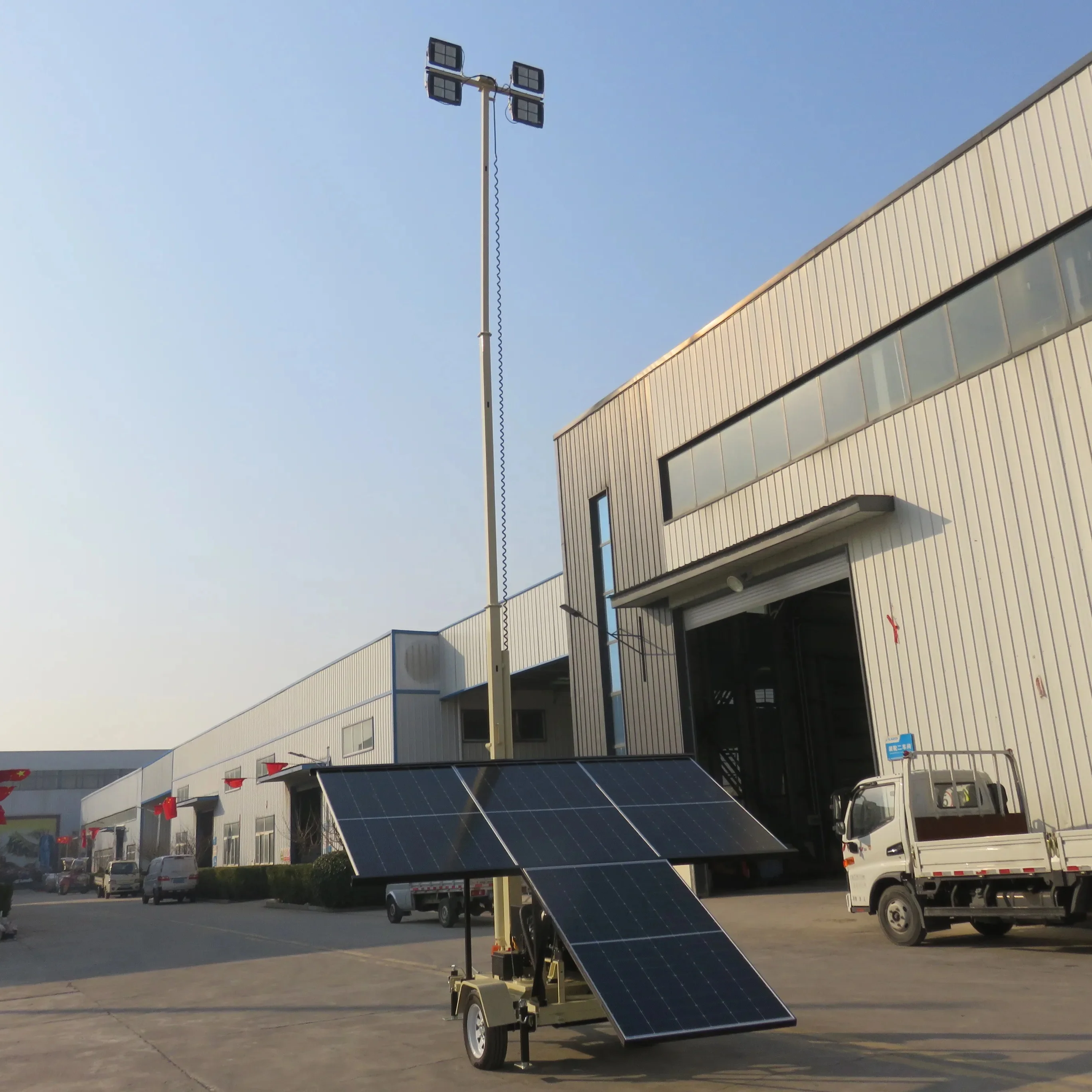 Solar energy system led mobile solar light tower FZMTC-1000B