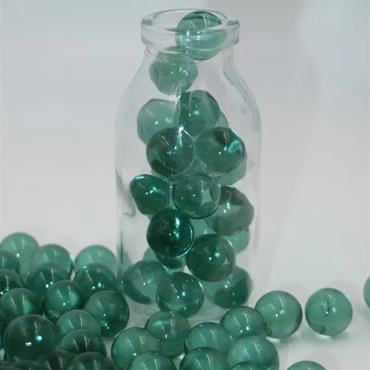 Green Color Clear Glass Marble Ball For Sprayer
