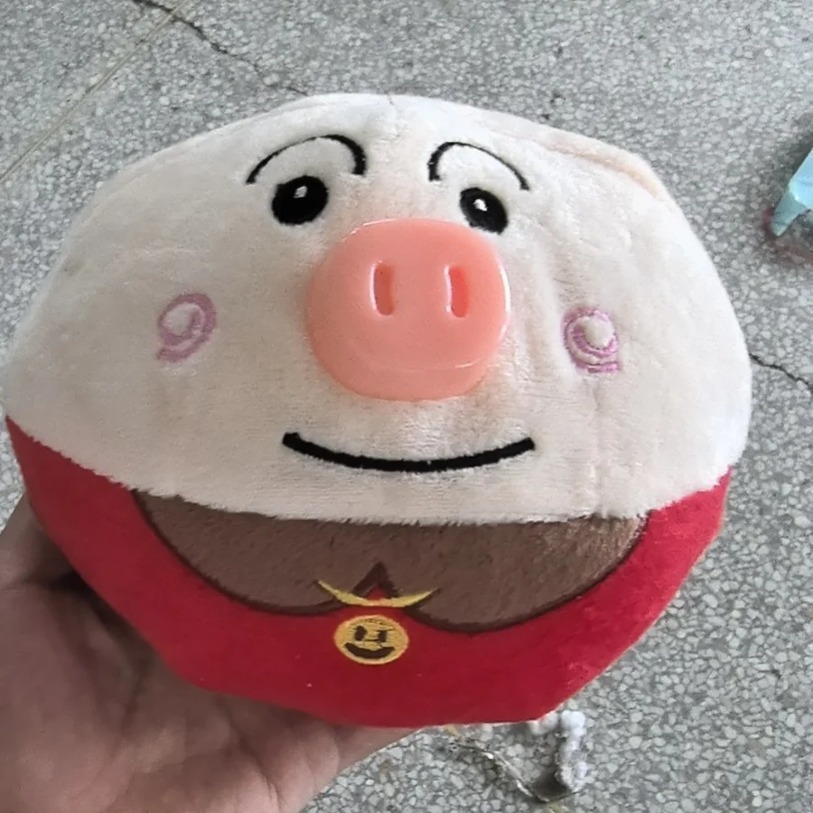 Wahlai New USB Rechargeable Cartoon Pig Electronic Interactive Dog Toy Pet Bouncing Ball Active Moving Pet Plush Dog Squeaky Toy