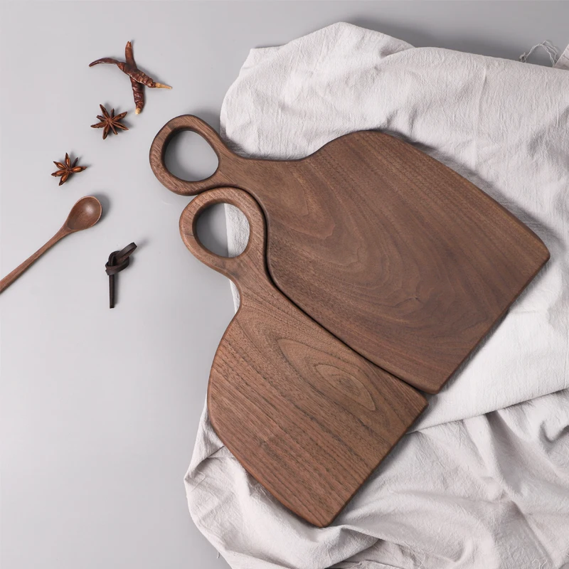 
Kitchenware gift Decorative Black walnut Couples Chopping Board Wood Cutting Board 