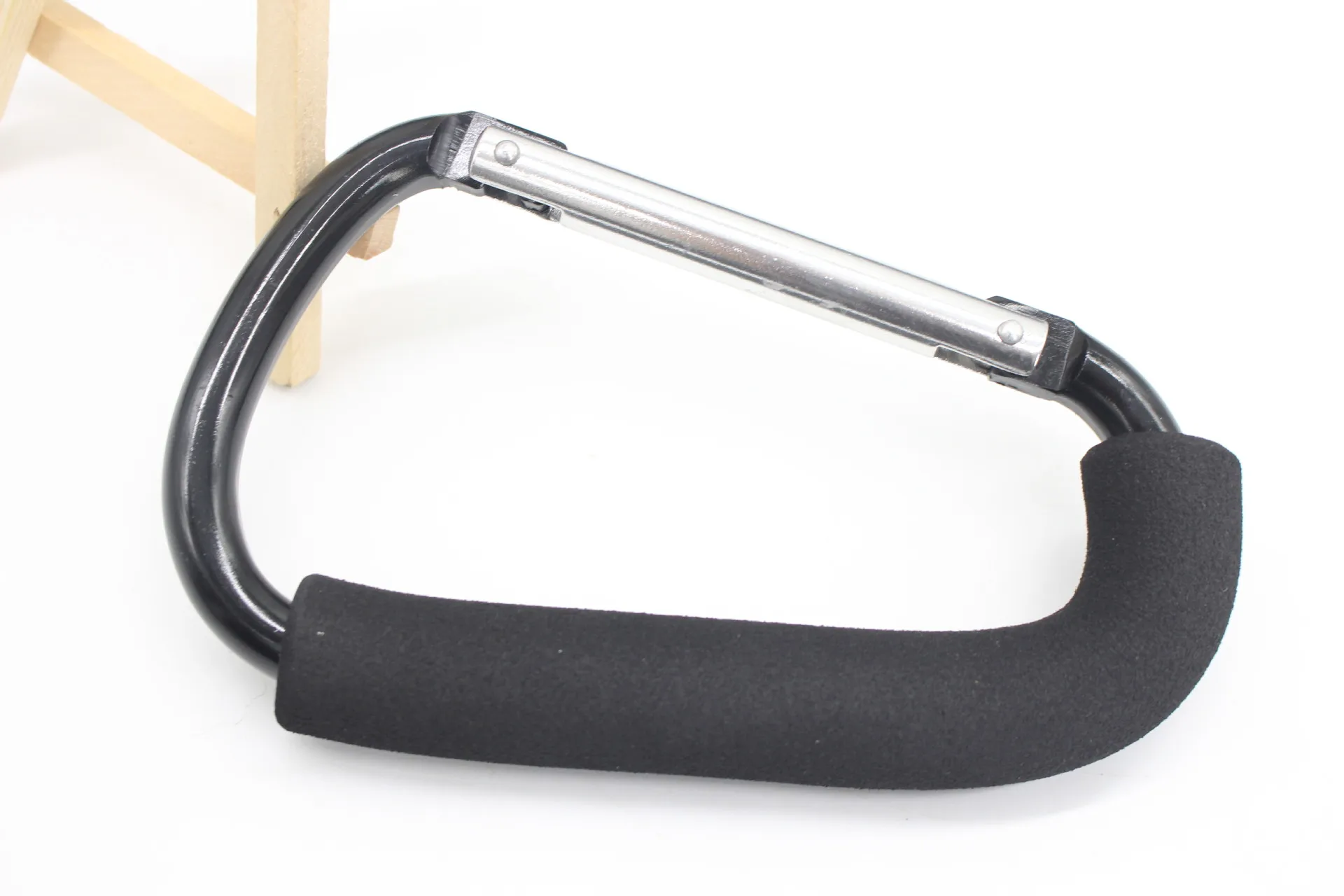 MZL Black Big Hook Large Carabiner Aluminum Alloy Stroller Accessories Multicolor Supermarket Shopping