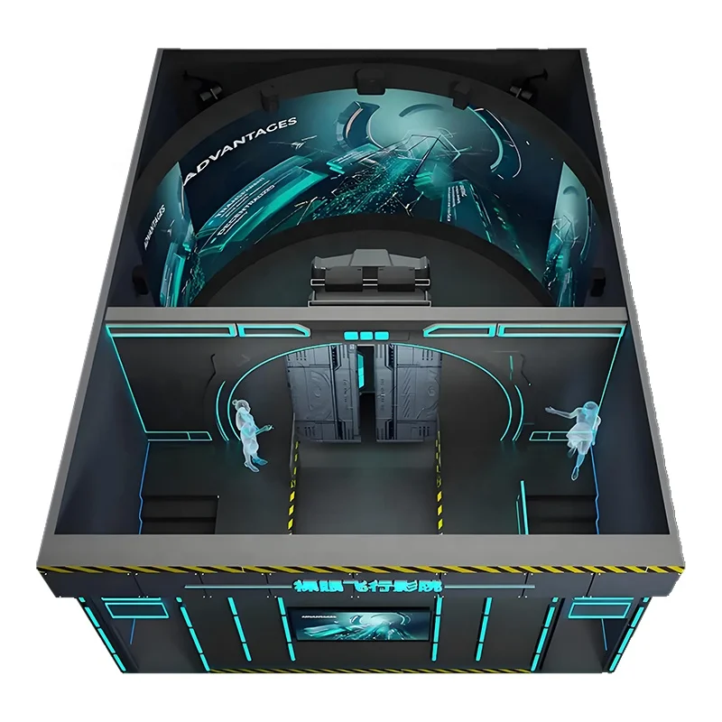 Orbital Cinema VR 5D 7D 9D 12D Theater Dynamic Indoor Metal & PC Flying Experience with Special Effects